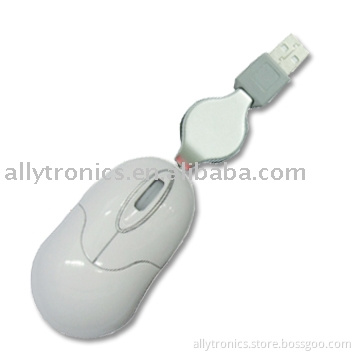 Mini Laser mouse with adjustable resolution